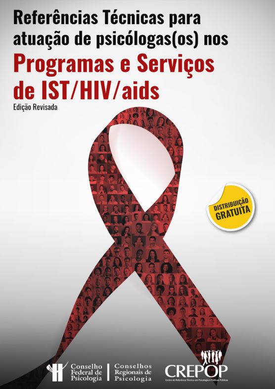 Capa: Referências Técnicas para Atuação de Psicólogas (os) nos Programas e Serviços de IST/HIV/aids