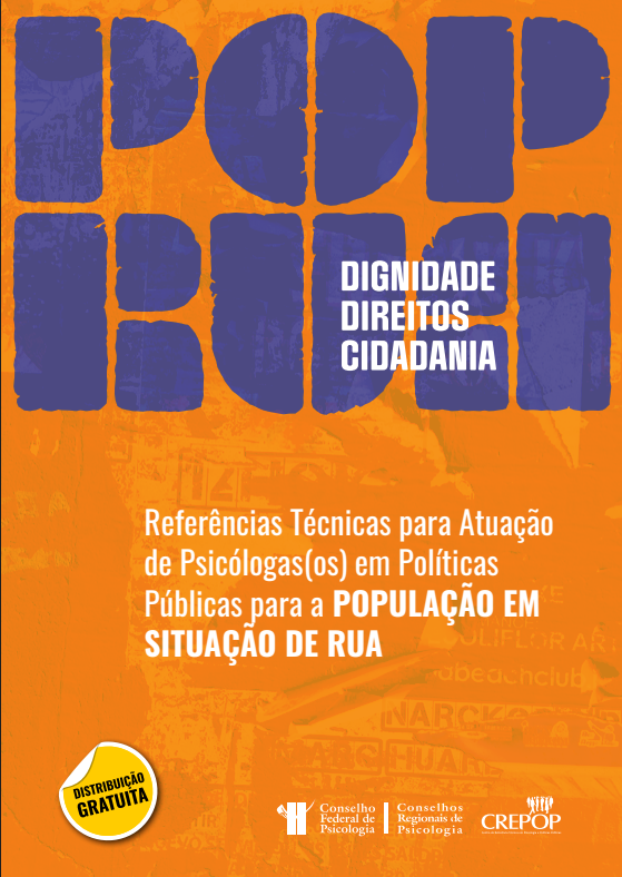 Capa: Referências Técnicas para atuação de Psicólogas(os) em Políticas Públicas para a População em Situação de Rua