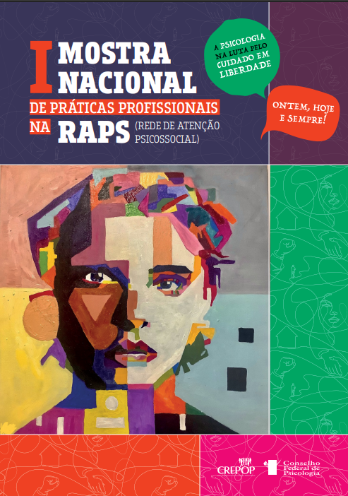 Capa: I Mostra Nacional de Práticas Profissionais da Rede de Atenção Psicossocial (RAPS)